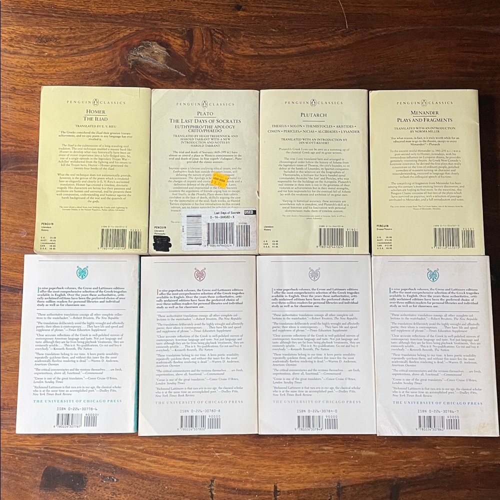 8 Penguin Classics + U of Chicago Softcover Books on Ancient Greek Antiquities - Picture 2 of 12